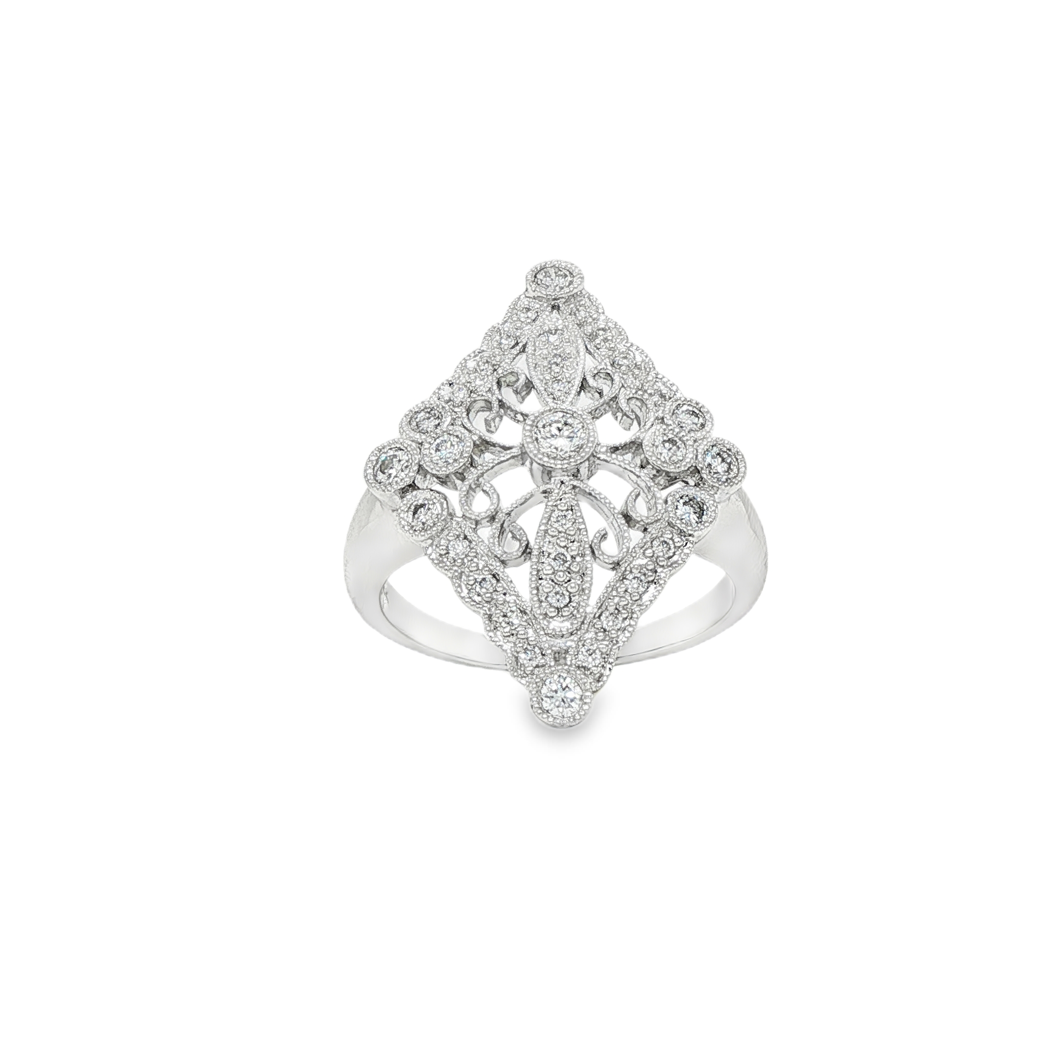 Filigree Diamond Ring