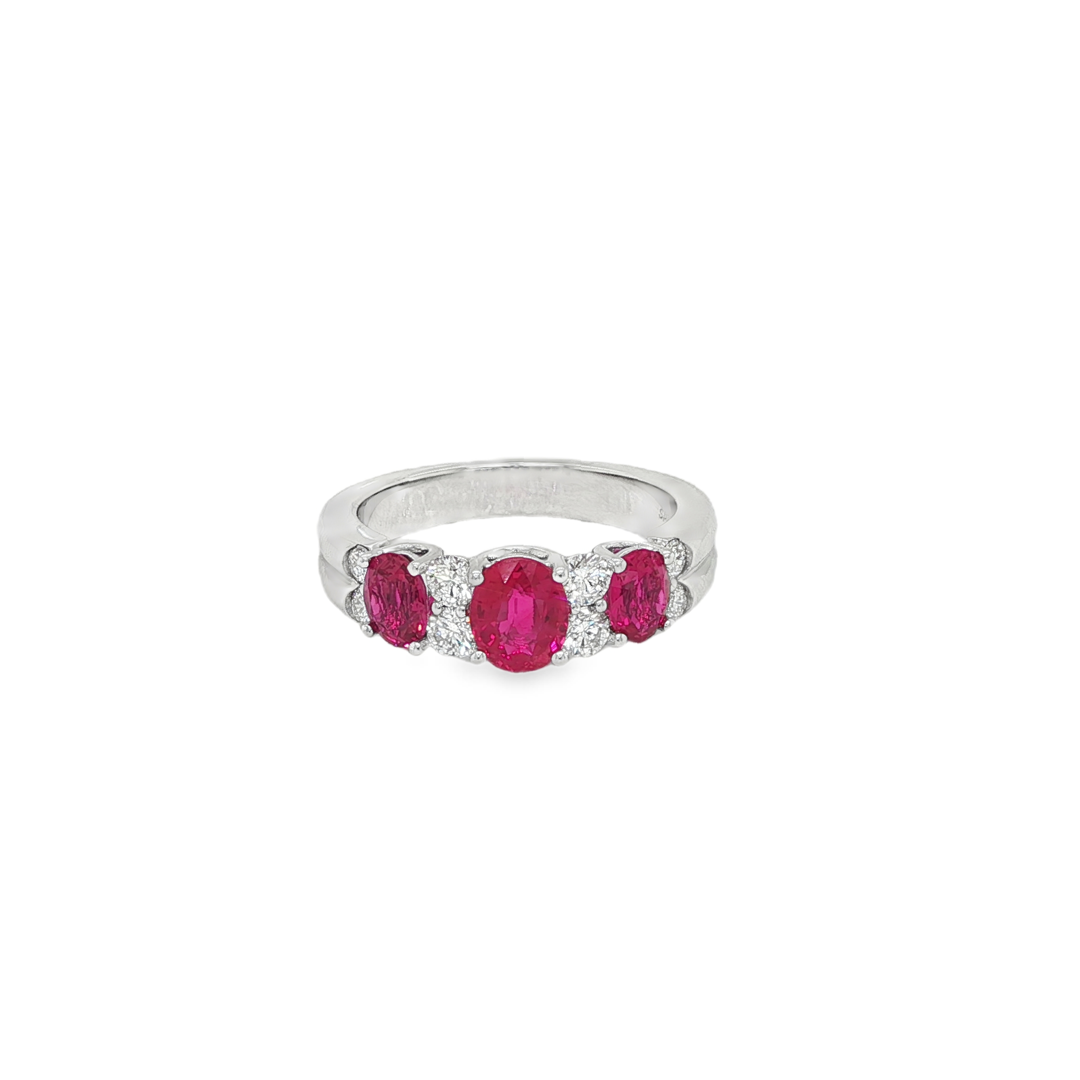 18KW RUBY AND DIAMOND RING
