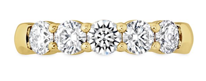 18KW Signature 5 Stone Band