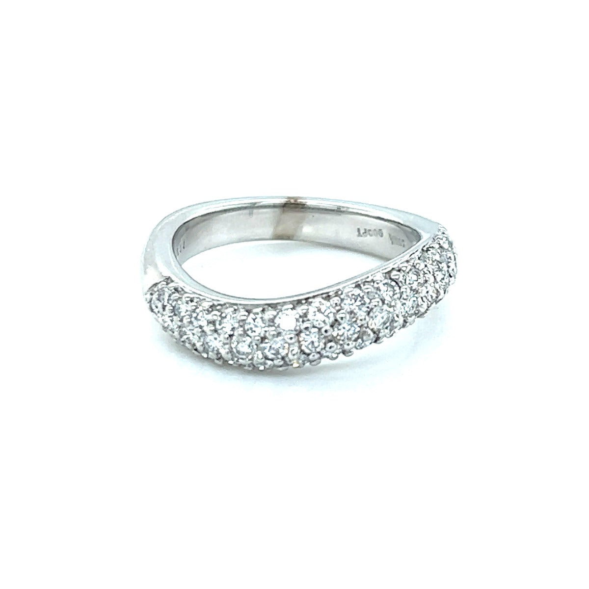 Platinum "Suna Bros" Diamond Pave Band