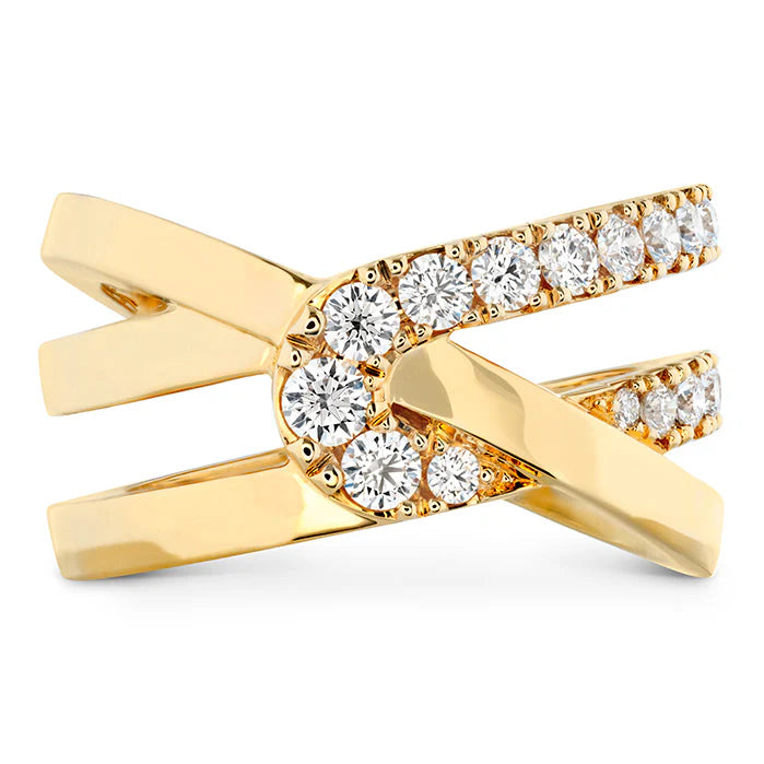18KY Hearts On Fire Optima Wrap Ring