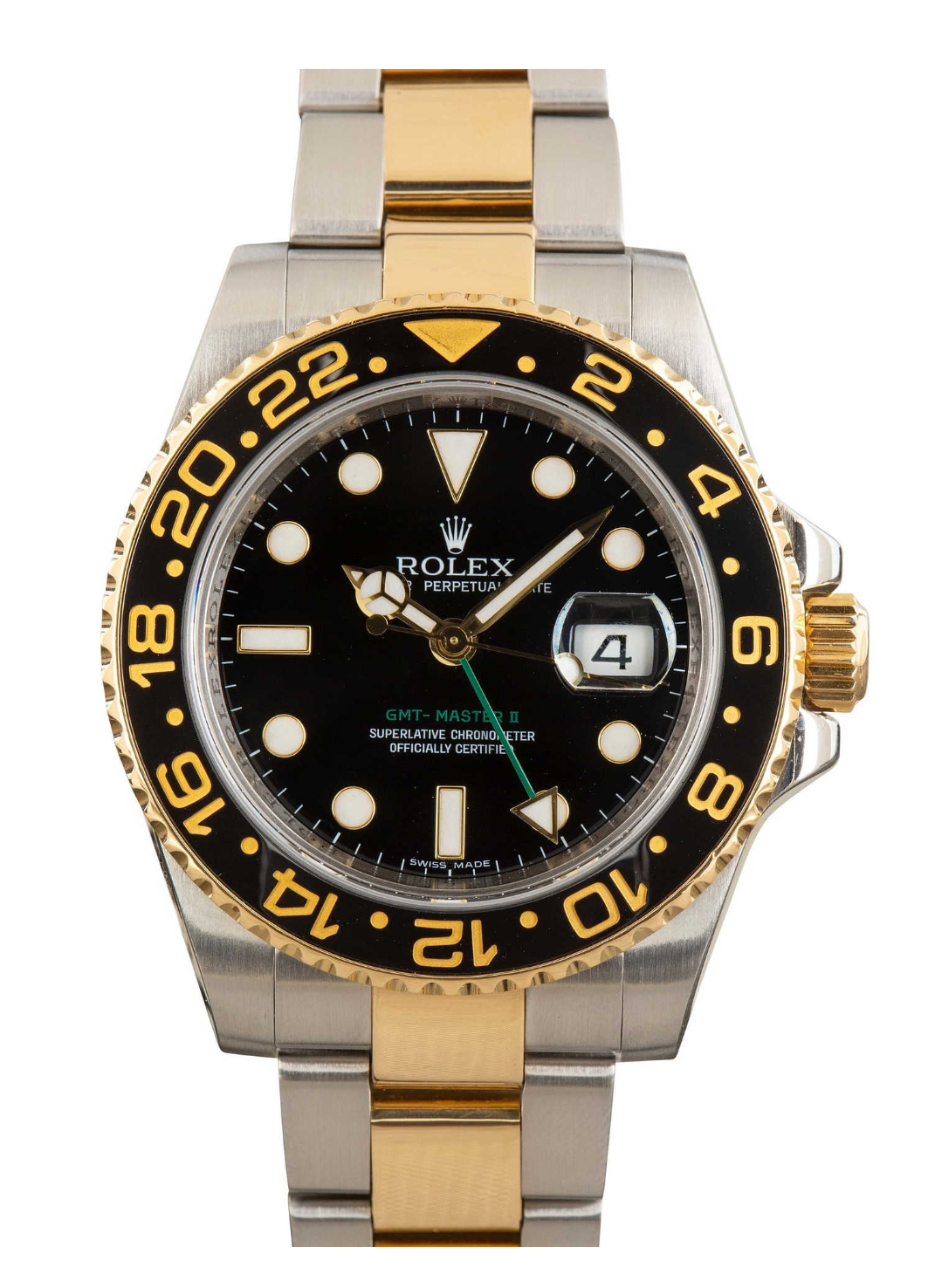 ROLEX GMT II 18KYG/STEEL