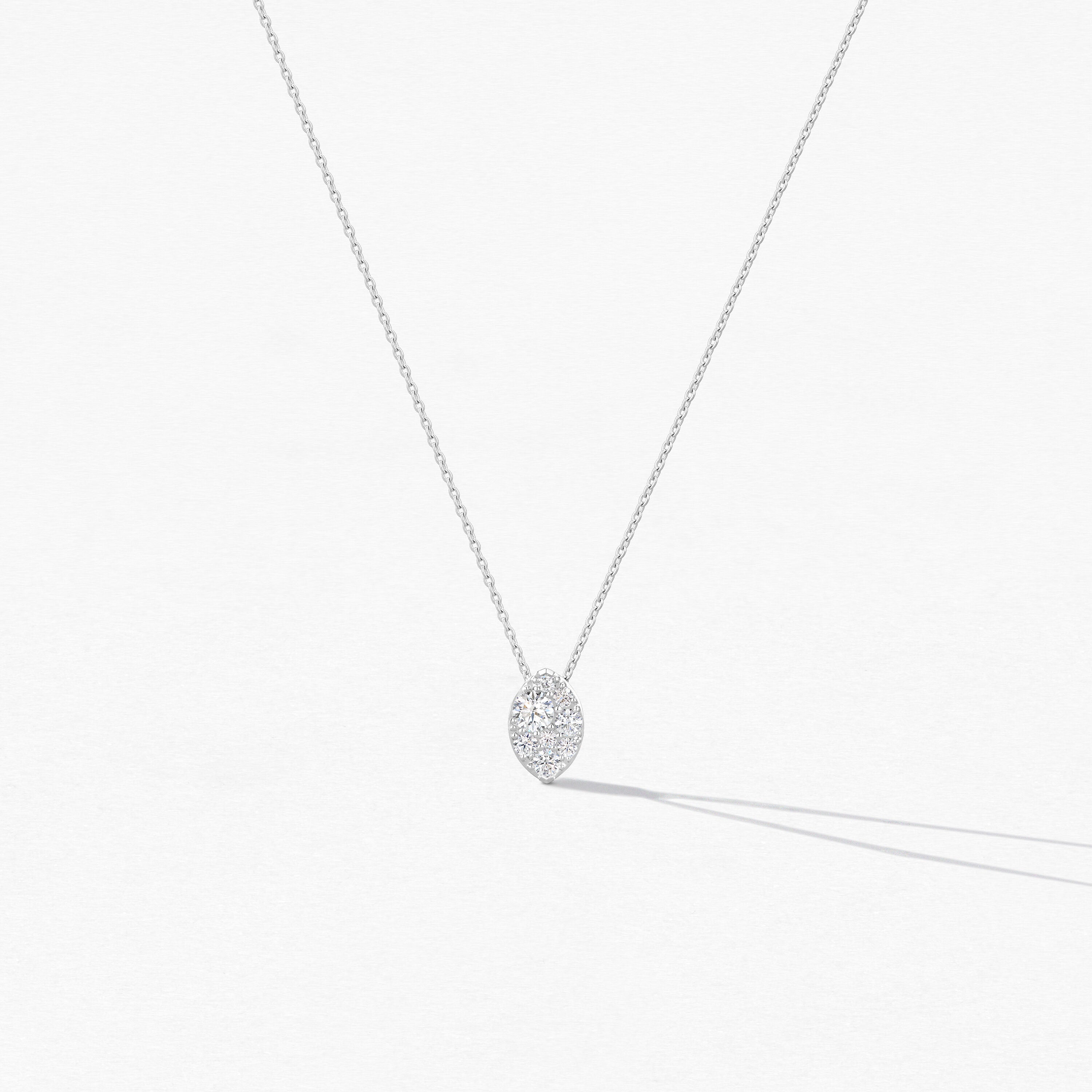18KW Hearts On Fire Tessa Navette Diamond Pendant