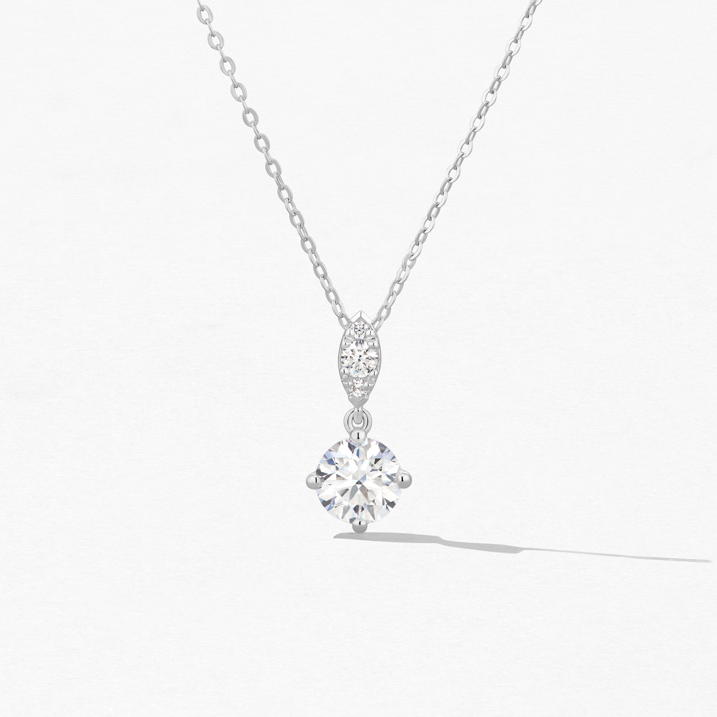 18KW Hearts On Fire Aerial Petite Diamond Drop Pendant