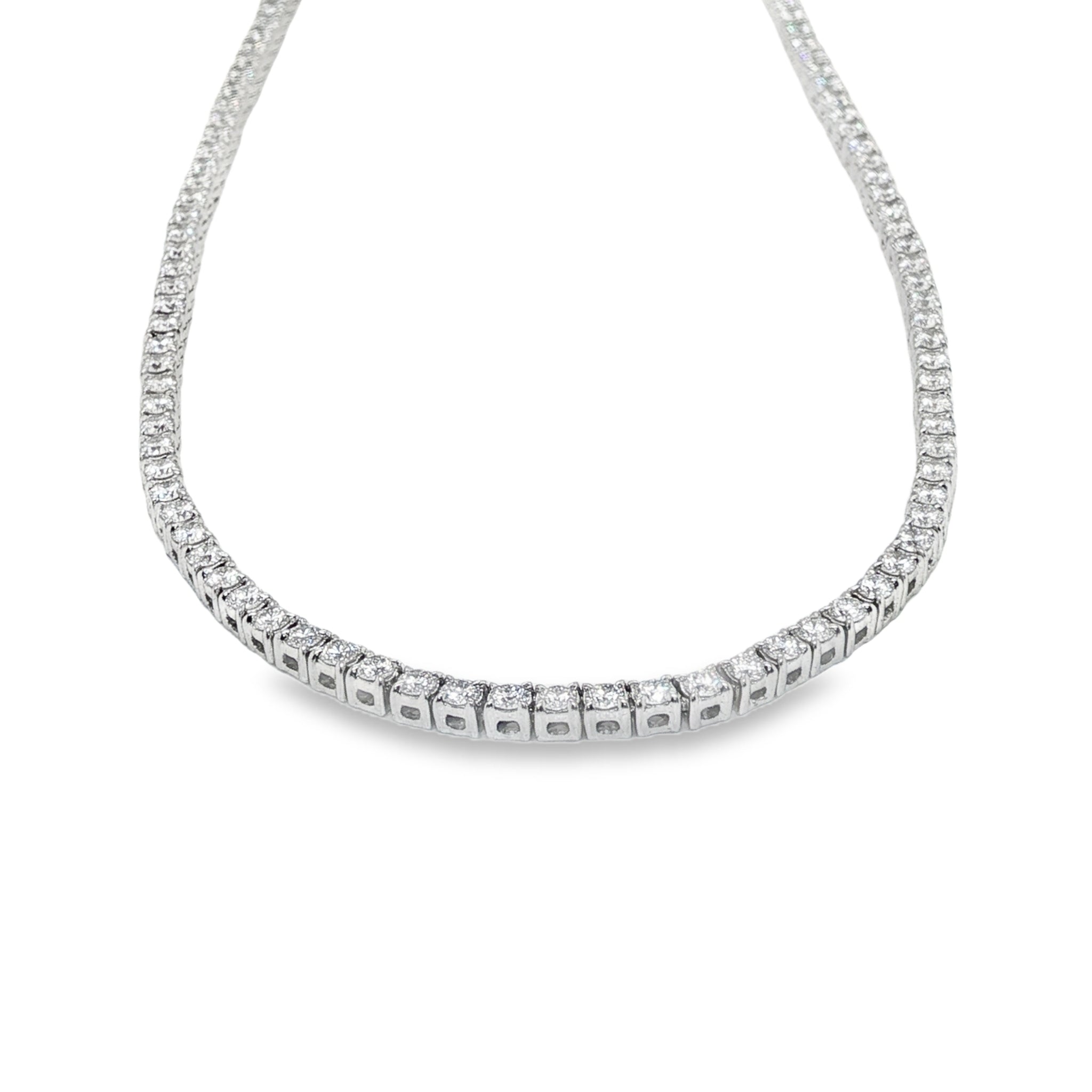 18KW DIAMOND LINE NECKLACE