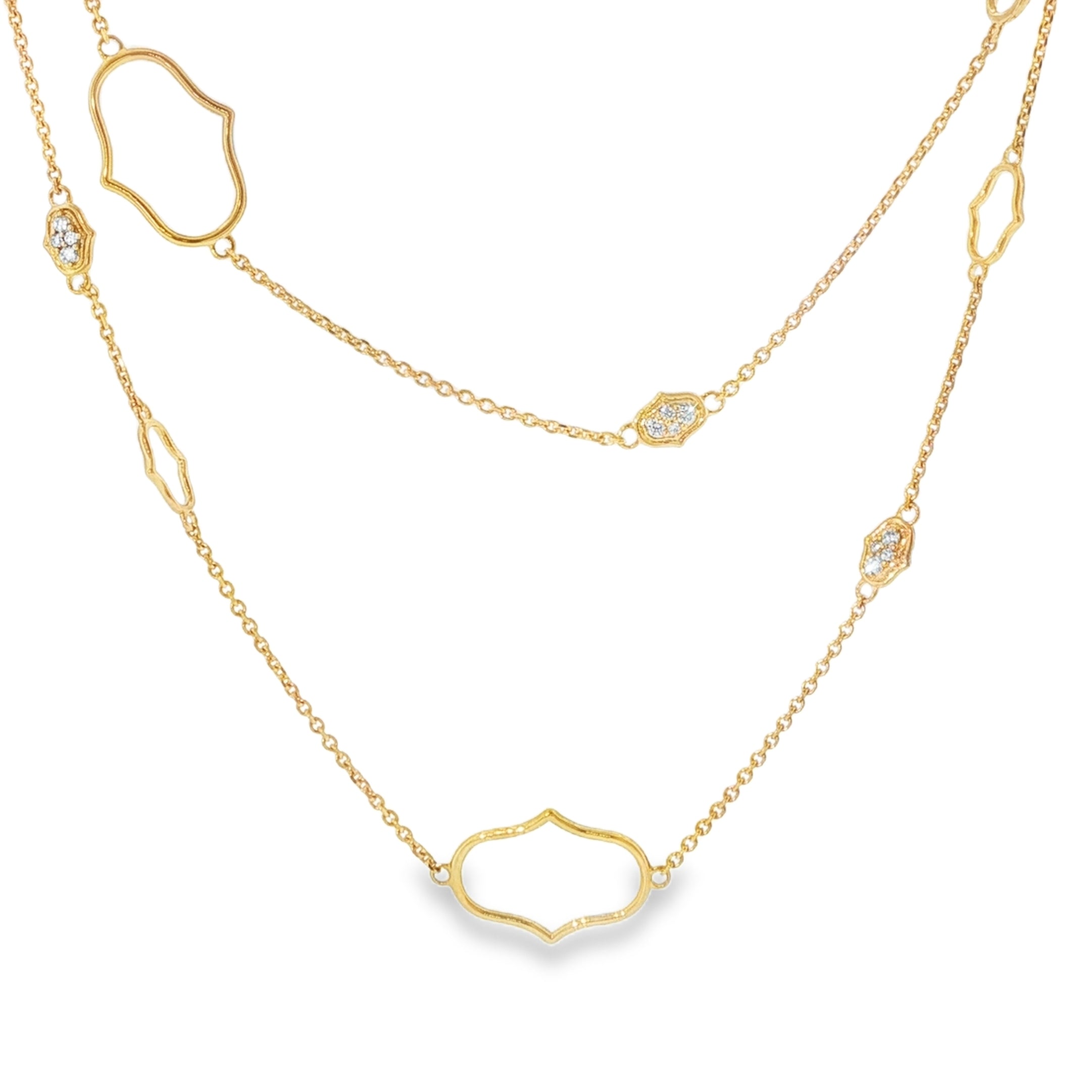 18KYG GUMICHIAN SECRET GARDEN NECKLACE