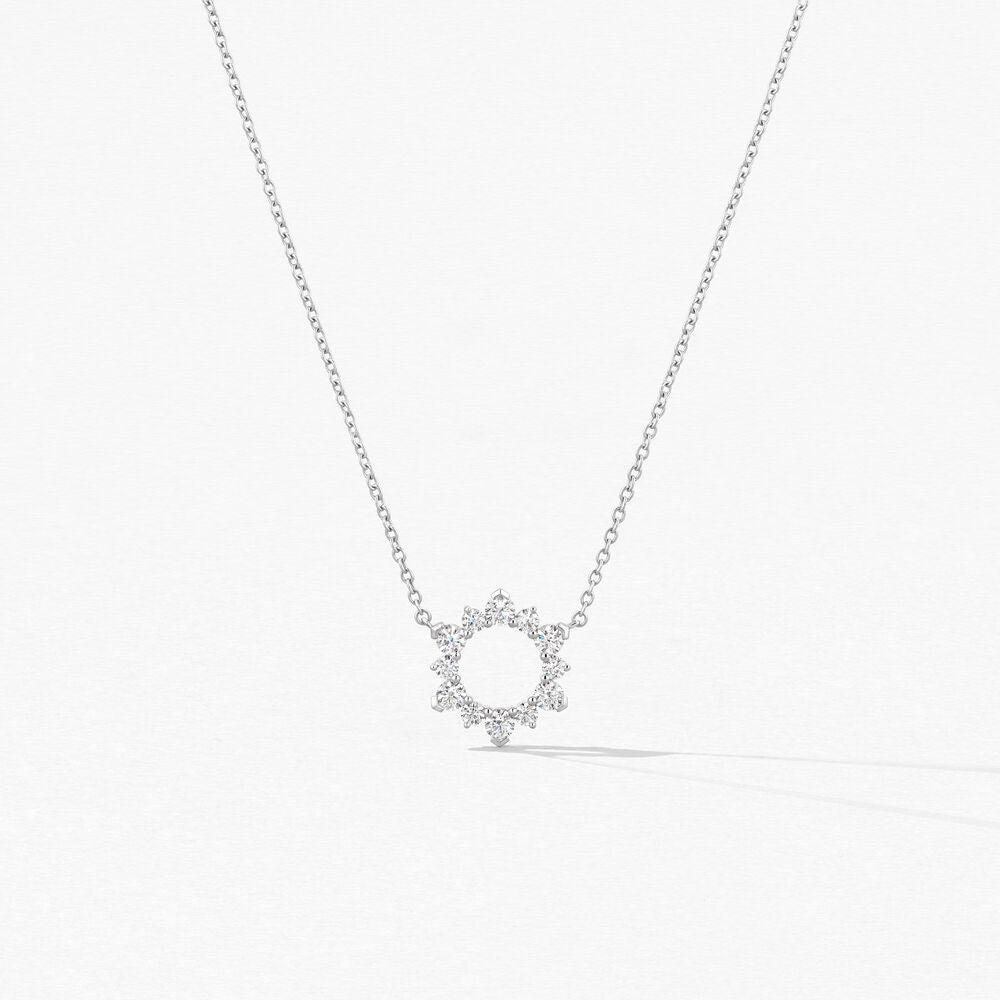 18KW Hearts On Fire Aerial Eclipse Diamond Pendant