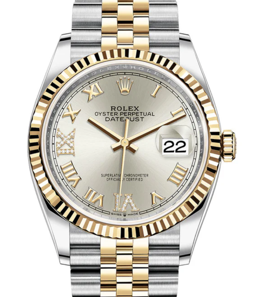 ROLEX DATEJUST 18KYG/STEEL 36MM