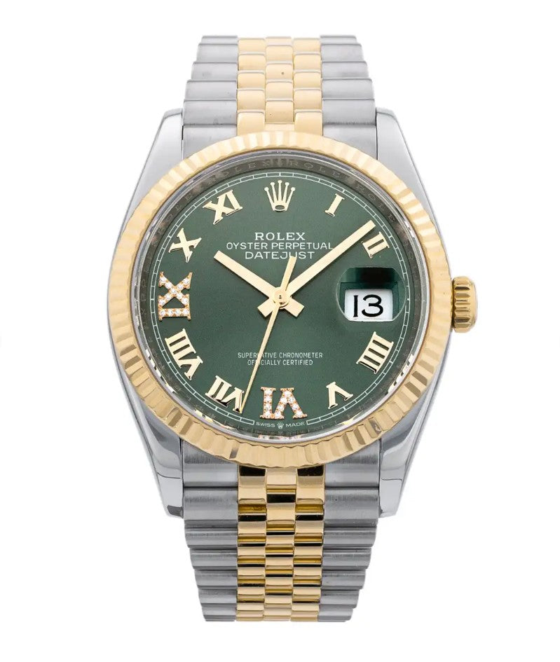 ROLEX DATEJUST 18KY/STEEL 36MM