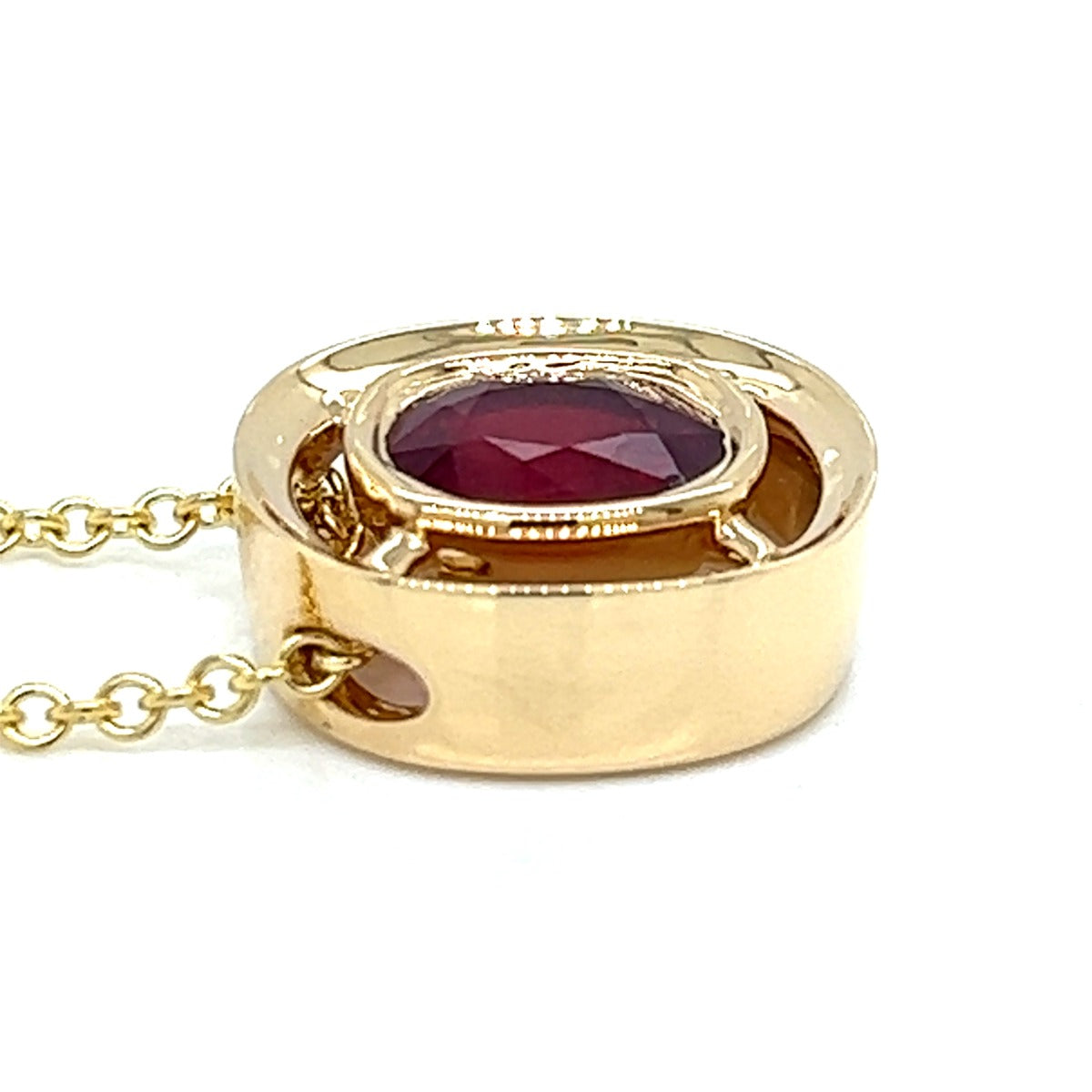 18KY Ruby Pendant