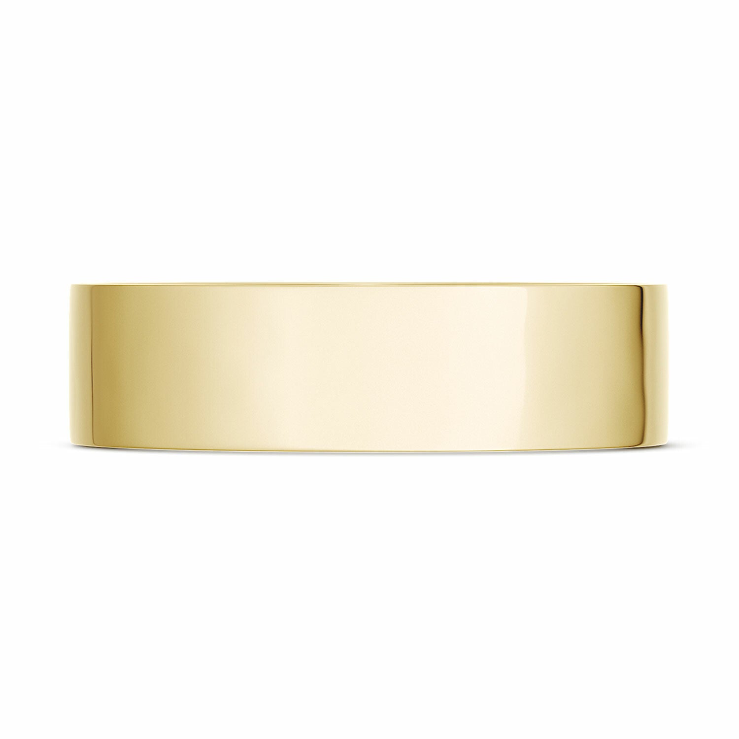 18KY Tacori Classic Flat High Polish Wedding Band