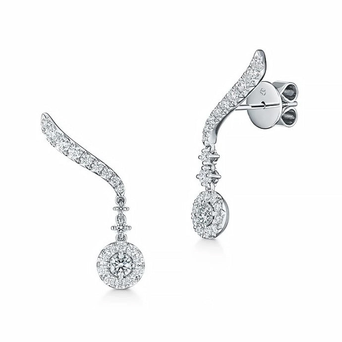 18KW Vela Drop Earrings