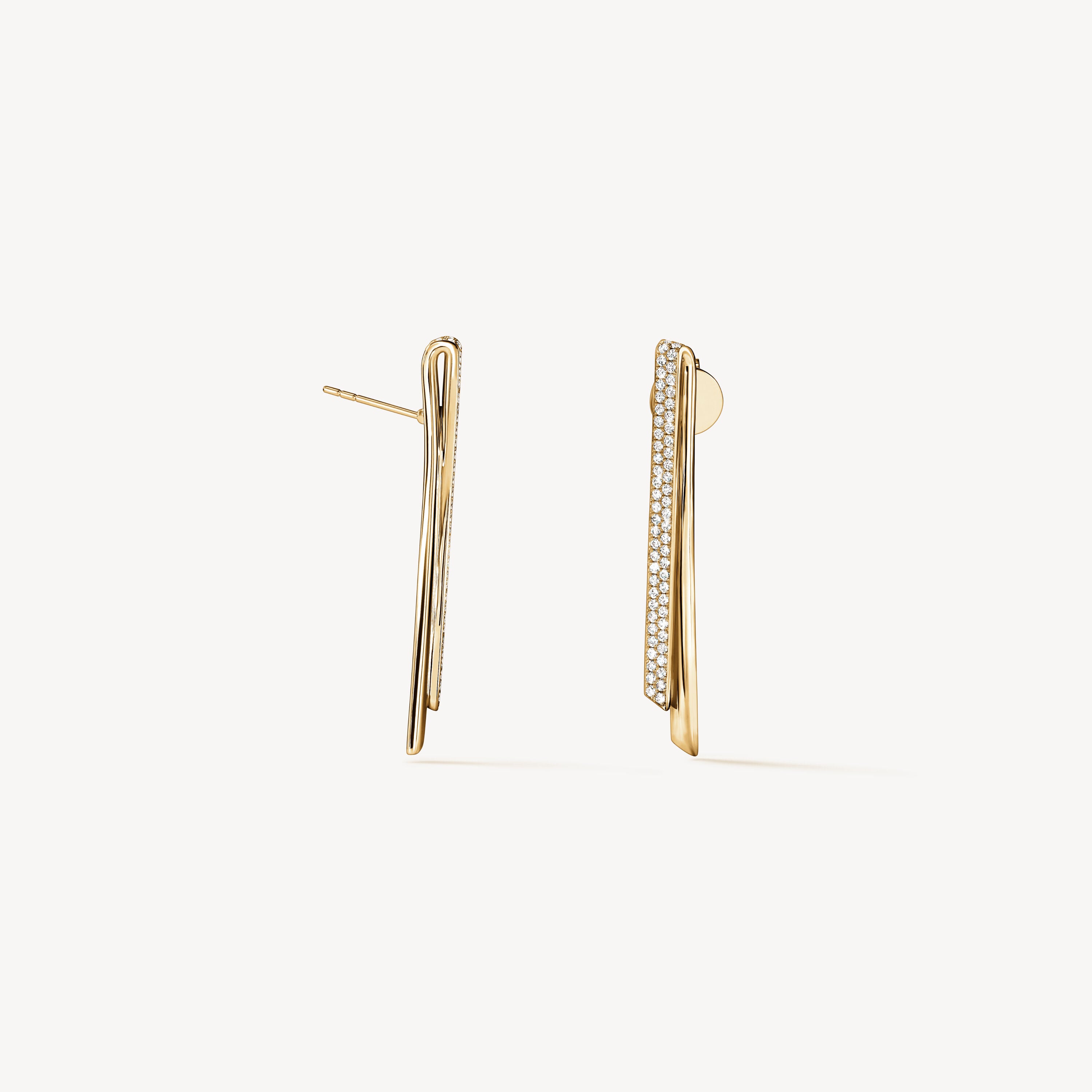 18KY Hearts On Fire Inside/ Out Stiletto Flip Diamond Earrings