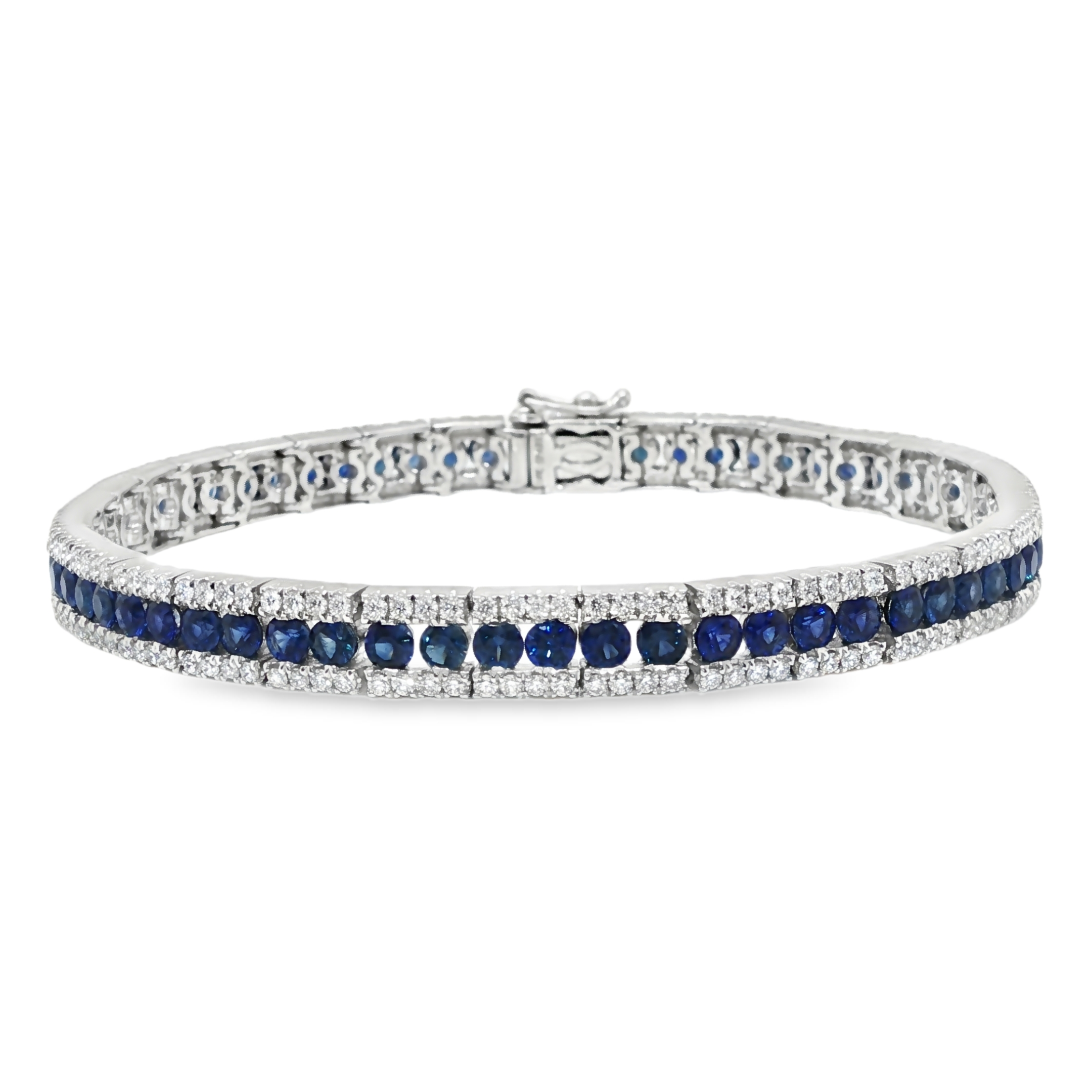 18KW SAPPHIRE AND DIAMOND BRACELET