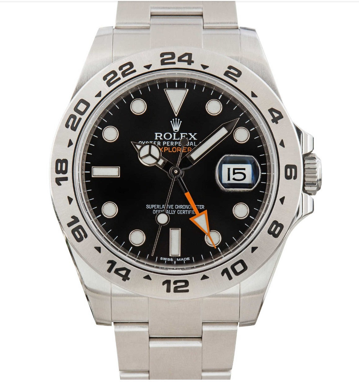 ROLEX EXPLORER II STEEL BLACK DIAL