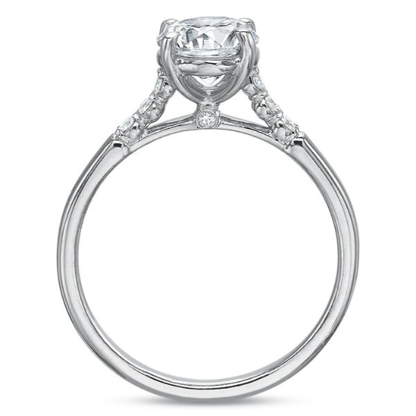 18KW Precision Set New Aire Petite Silk Engagement Ring