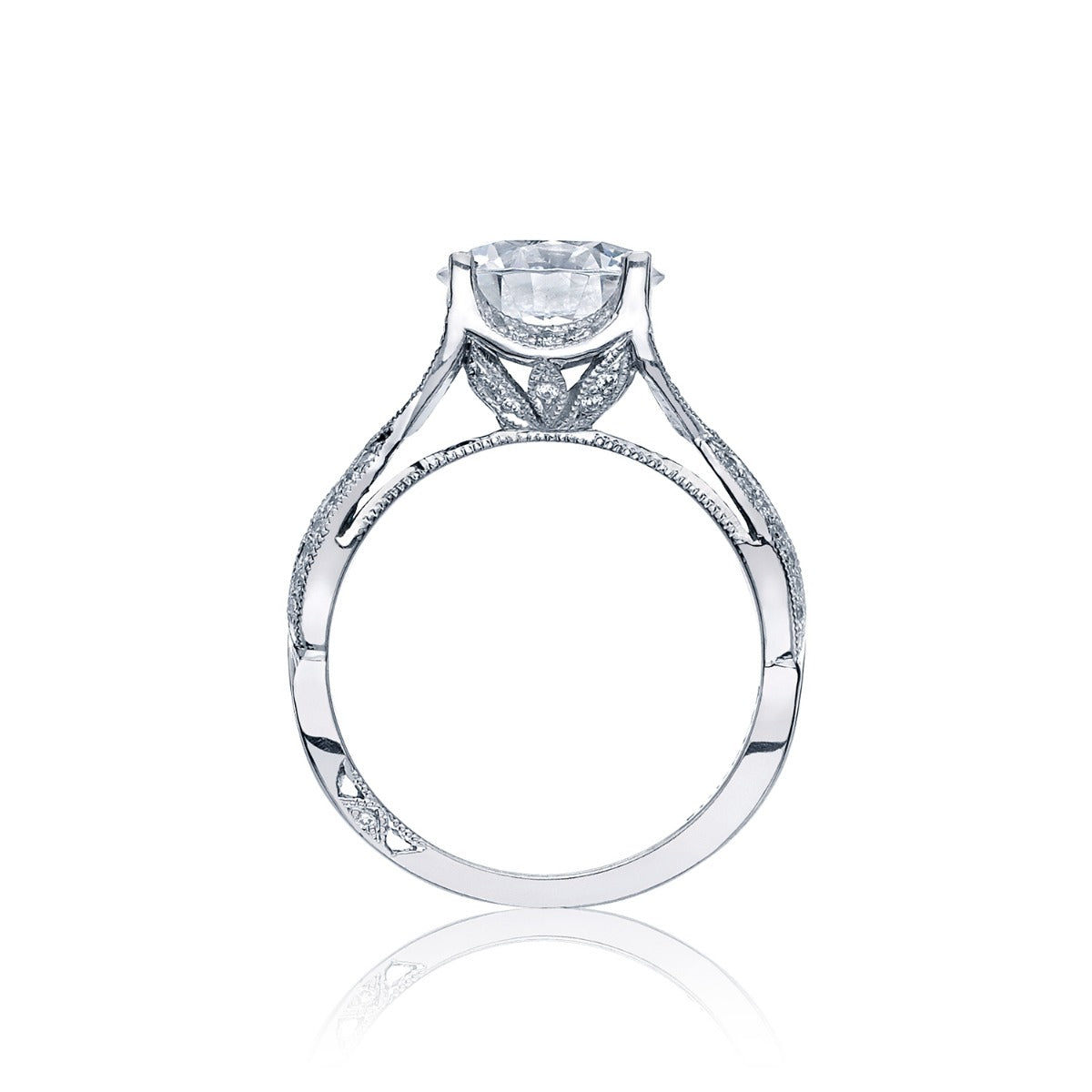18KW Simply Tacori Round Diamond Engagement Ring