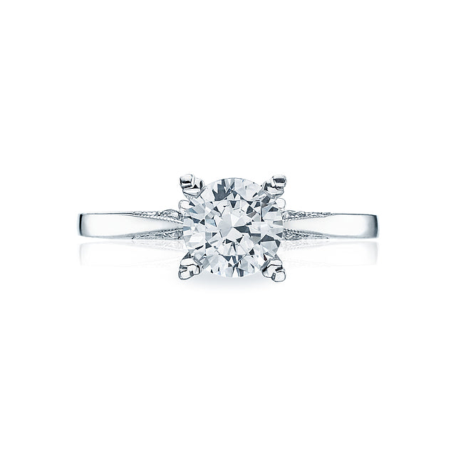 18KW Simply Tacori Round Solitaire Engagement Ring
