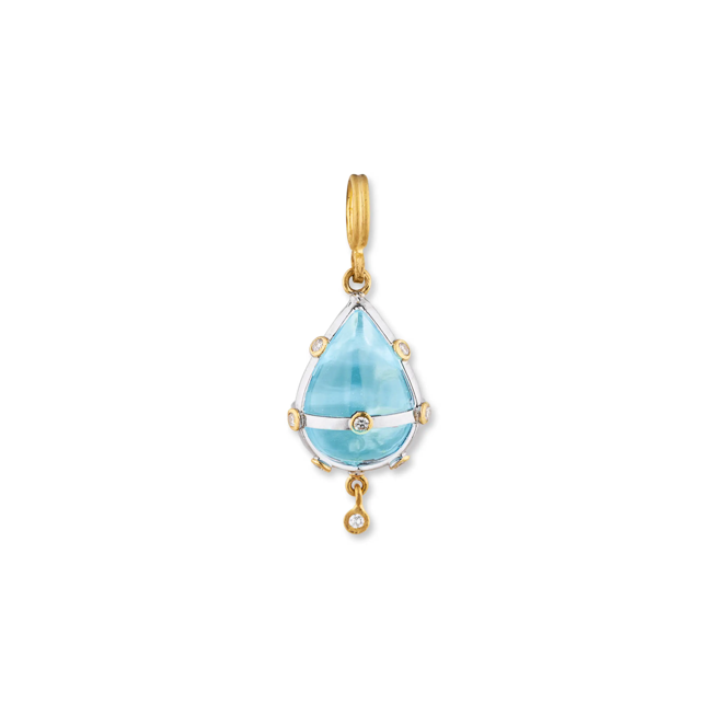 SS/24KY Lika Behar Caged Blue Topaz Limited Edition Pendant