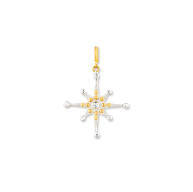 SS/24KY Lika Behar Starburst Diamond Pendant