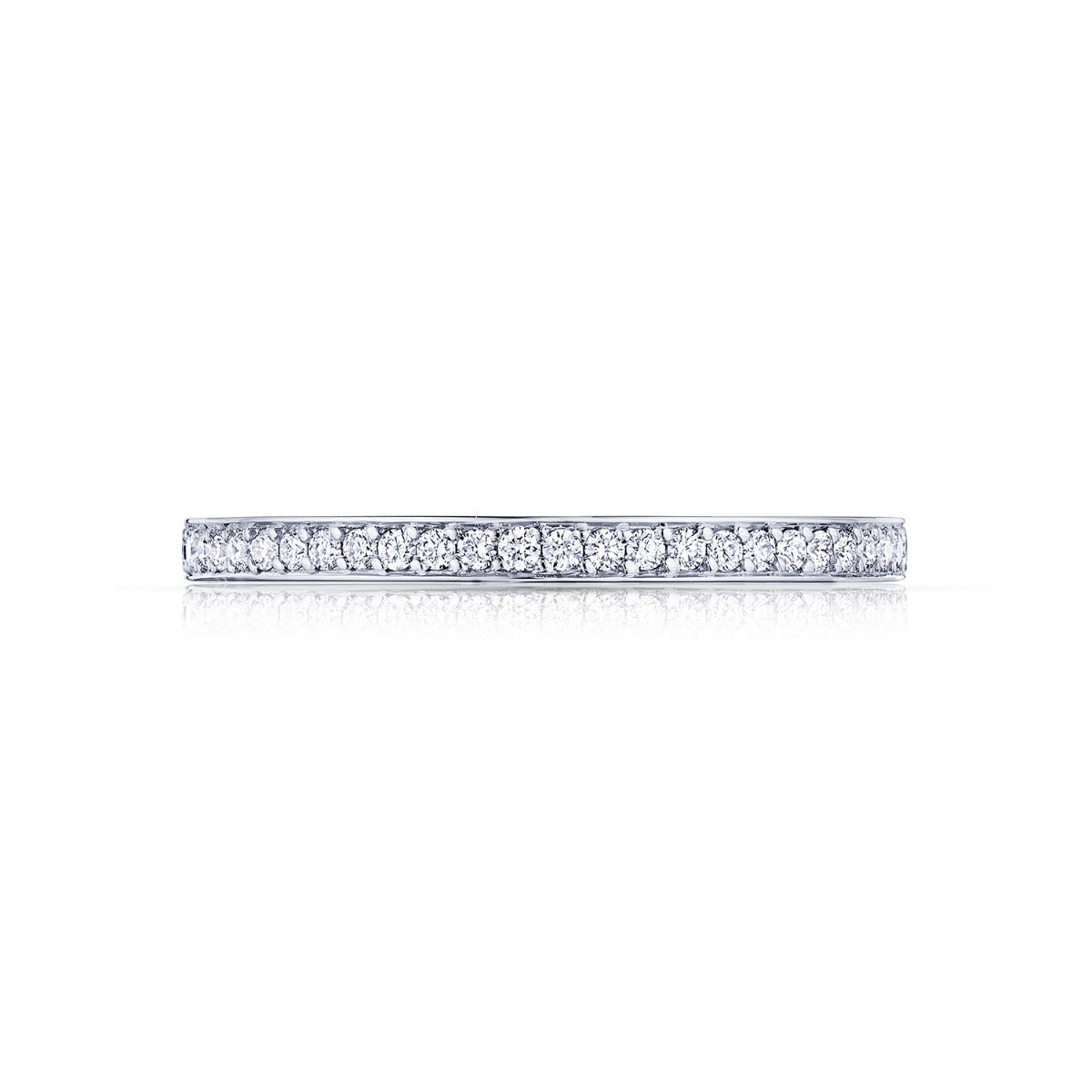 18KW Dantela Pavé Diamond Wedding Band