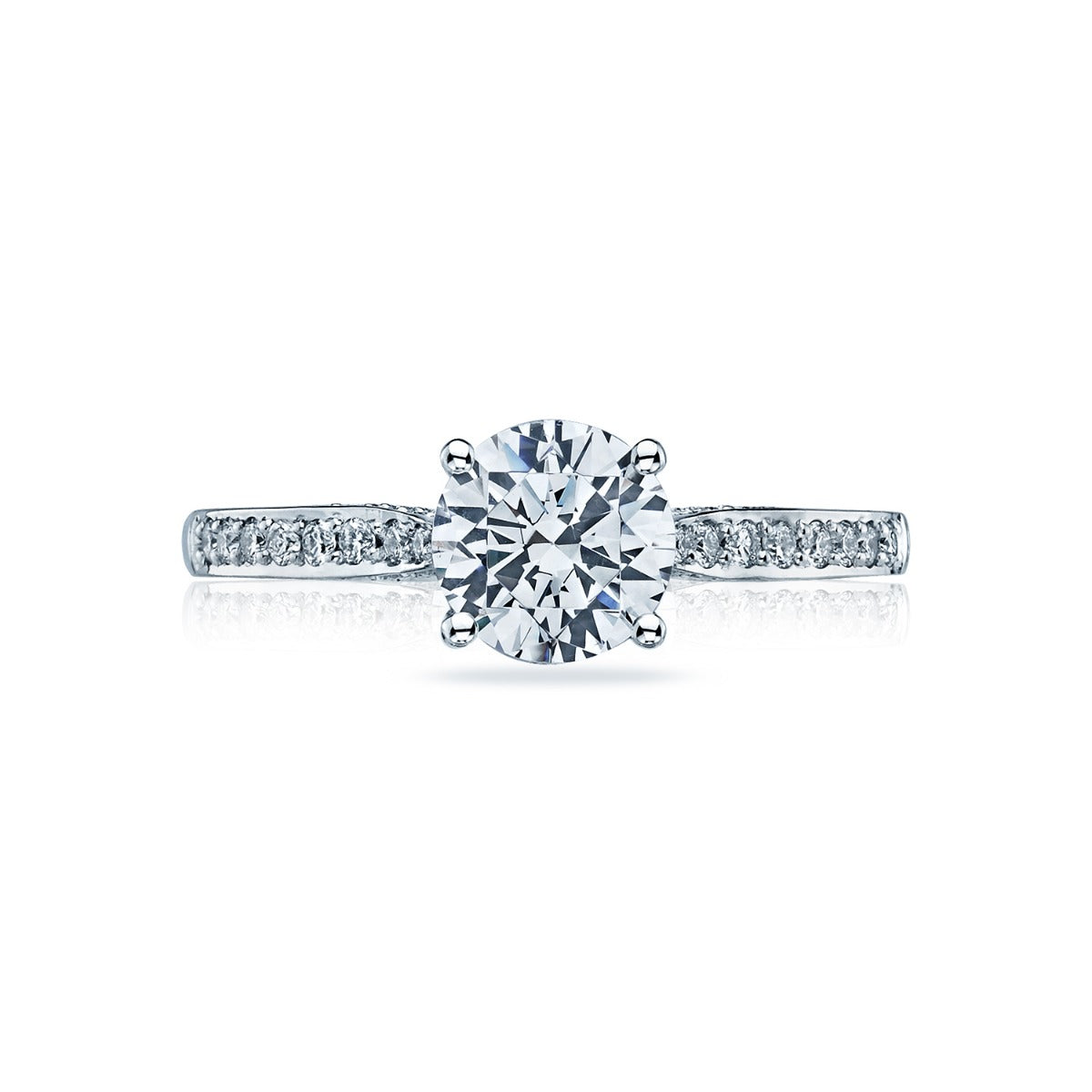 18KW Dantela Round Solitaire Engagement Ring