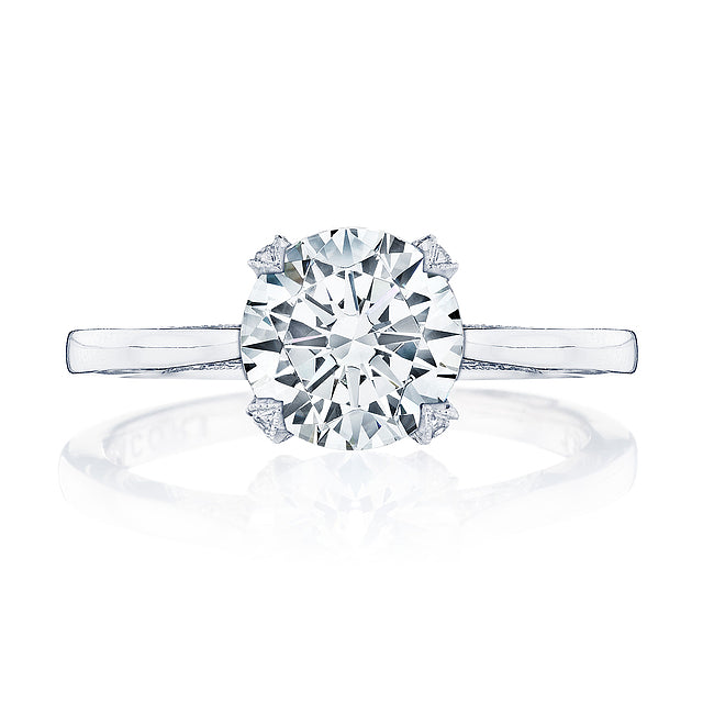 Platinum Simply Tacori Round Solitaire Engagement Ring
