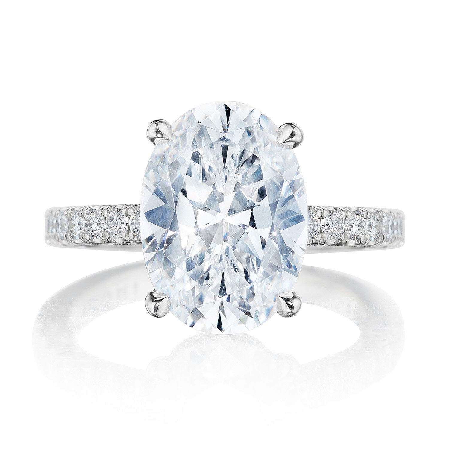 18KW Tacori Dantela Oval Solitaire Engagement Ring
