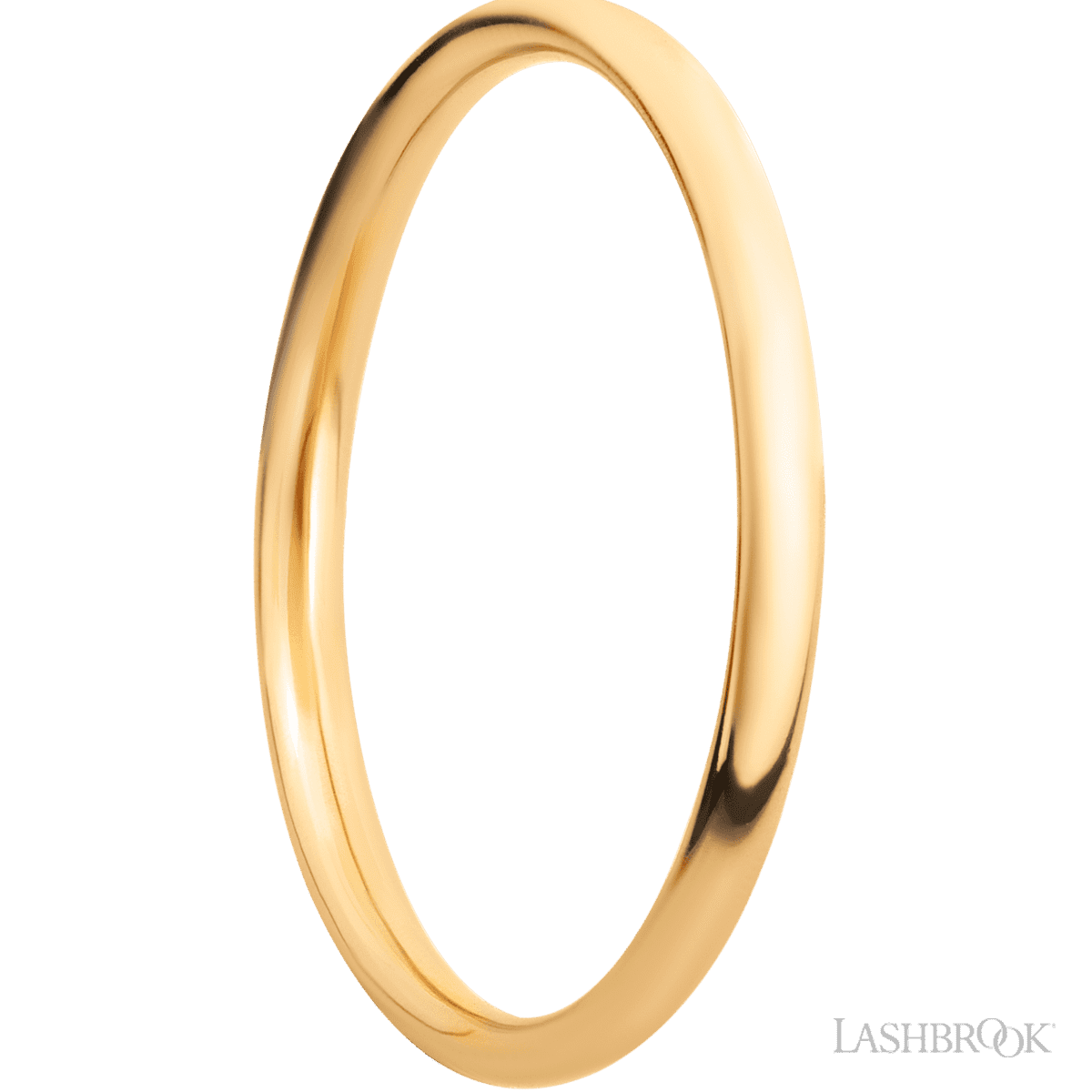 Lashbrook 14KY 2mm Domed High Polish Wedding Band