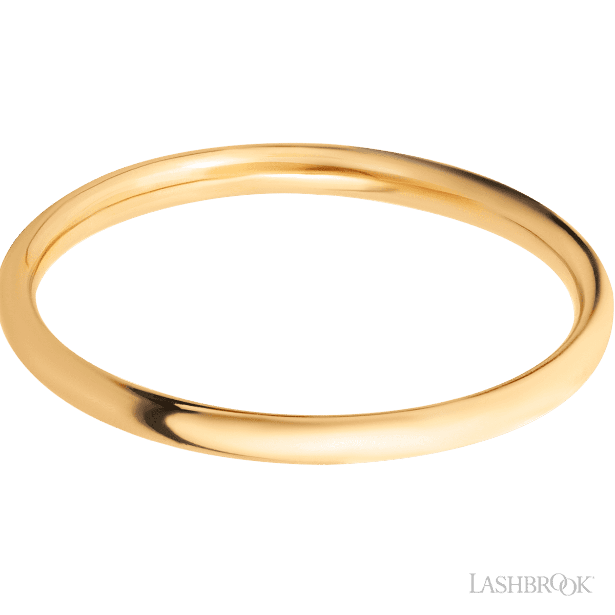 Lashbrook 14KY 2mm Domed High Polish Wedding Band