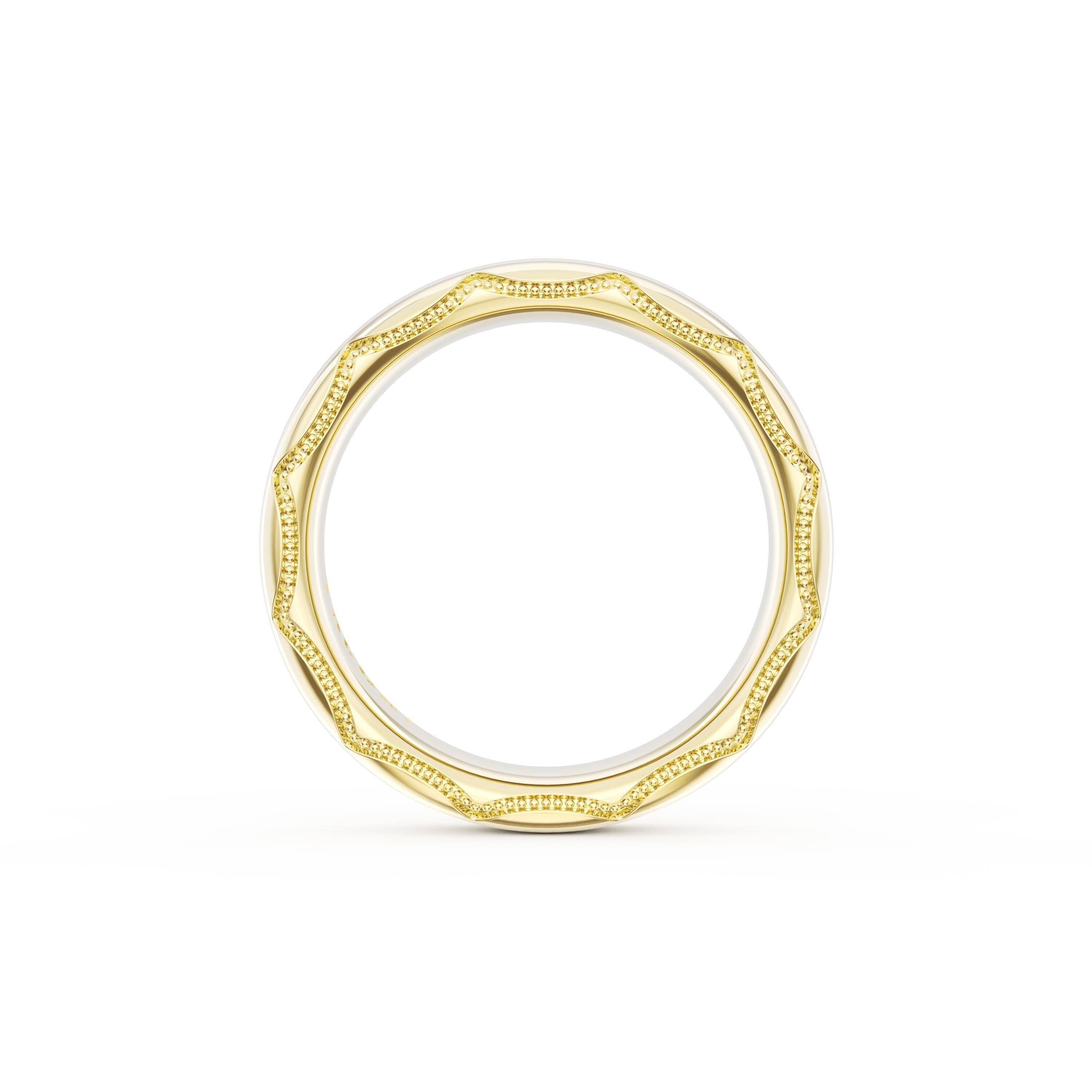 18KY Tacori Founder's Collection Wedding Band