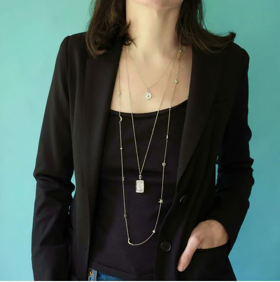 Sterling Silver Sun And Star Locket With Sapphires