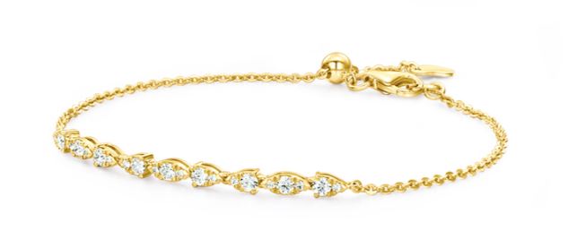 18KW Aerial Dewdrop Bracelet