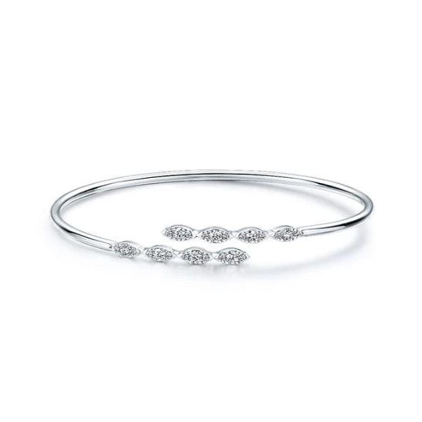 18KW Aerial Marquise Flexi Bangle