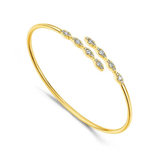 18KY Aerial Marquise Flexi Bangle