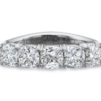 18KW Silkfit 5-Stone Cushion Cut Diamond Band