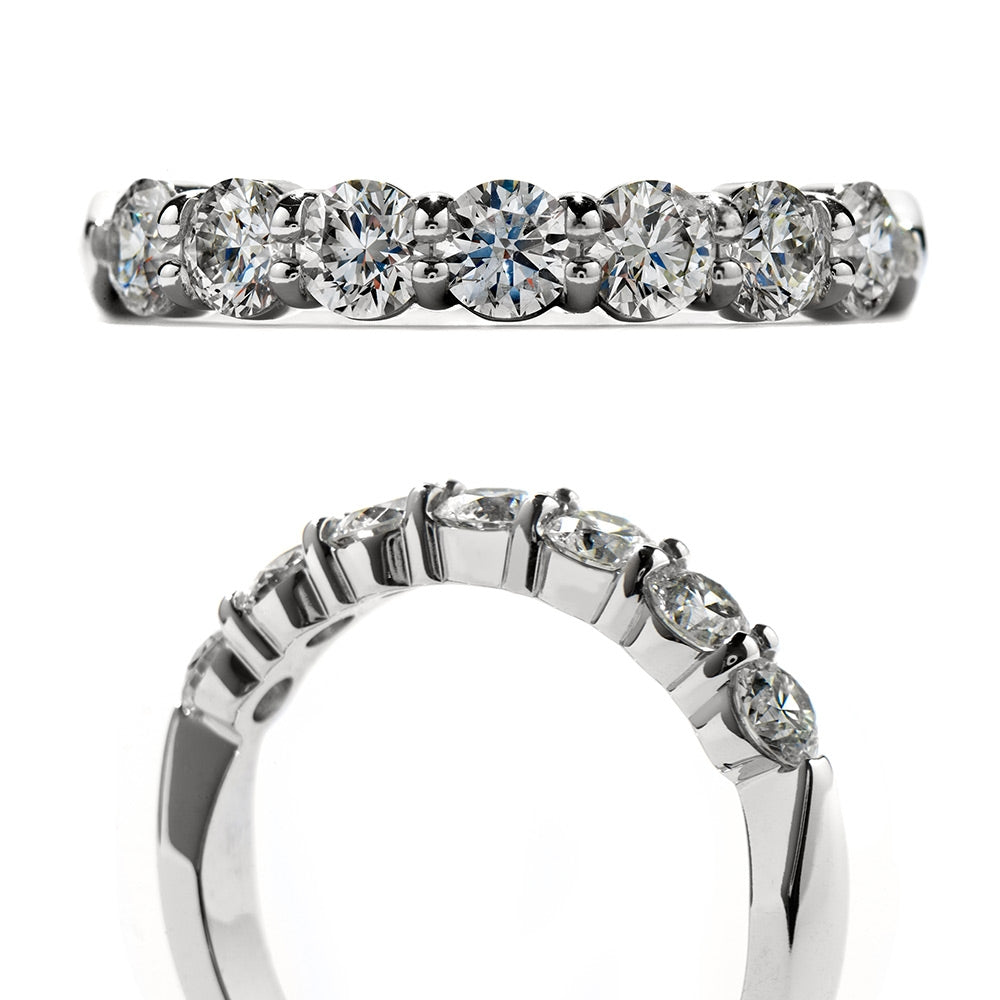 18KW 7 Stone Diamond Band