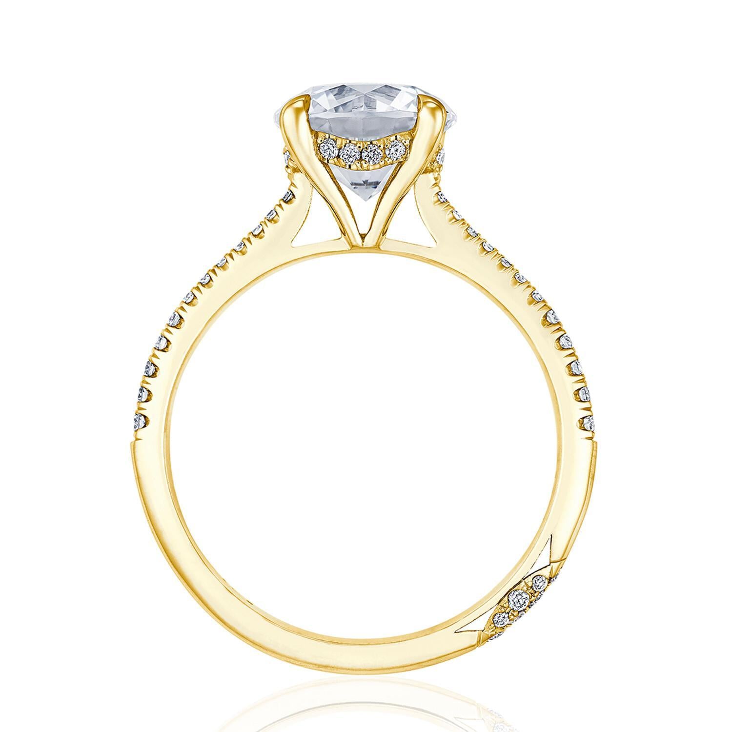 18KY Tacori Founder's Collection Round Solitaire Engagement Ring