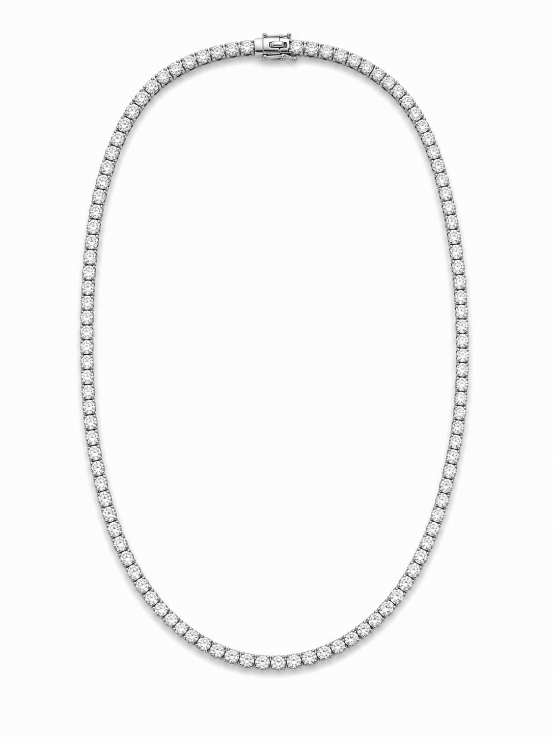 14KW Williams Signature 8.00ctw Diamond Line Tennis Necklace