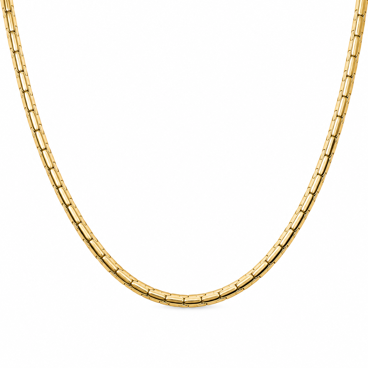 18KY Estate 3mm Oval Link Chain