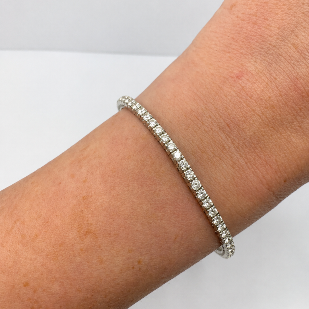 18KW Williams Signature Stretch Diamond Tennis Bracelet
