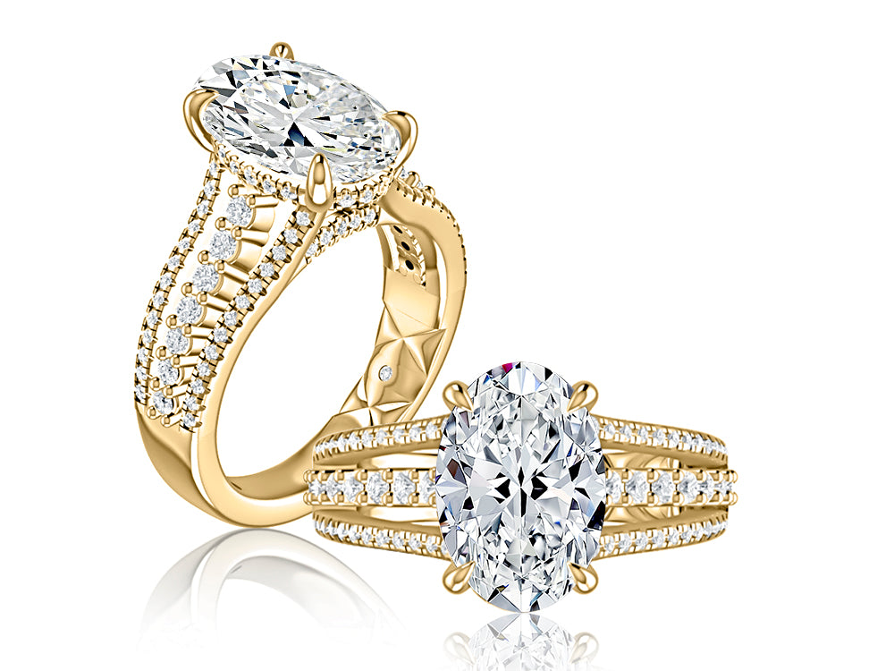 14KYELLOW GOLD DIAMOND ENGAGEMENT RING
