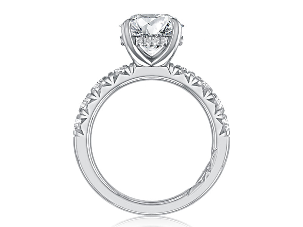 14K WHITE GOLD DIAMOND ENGAGEMENT RING