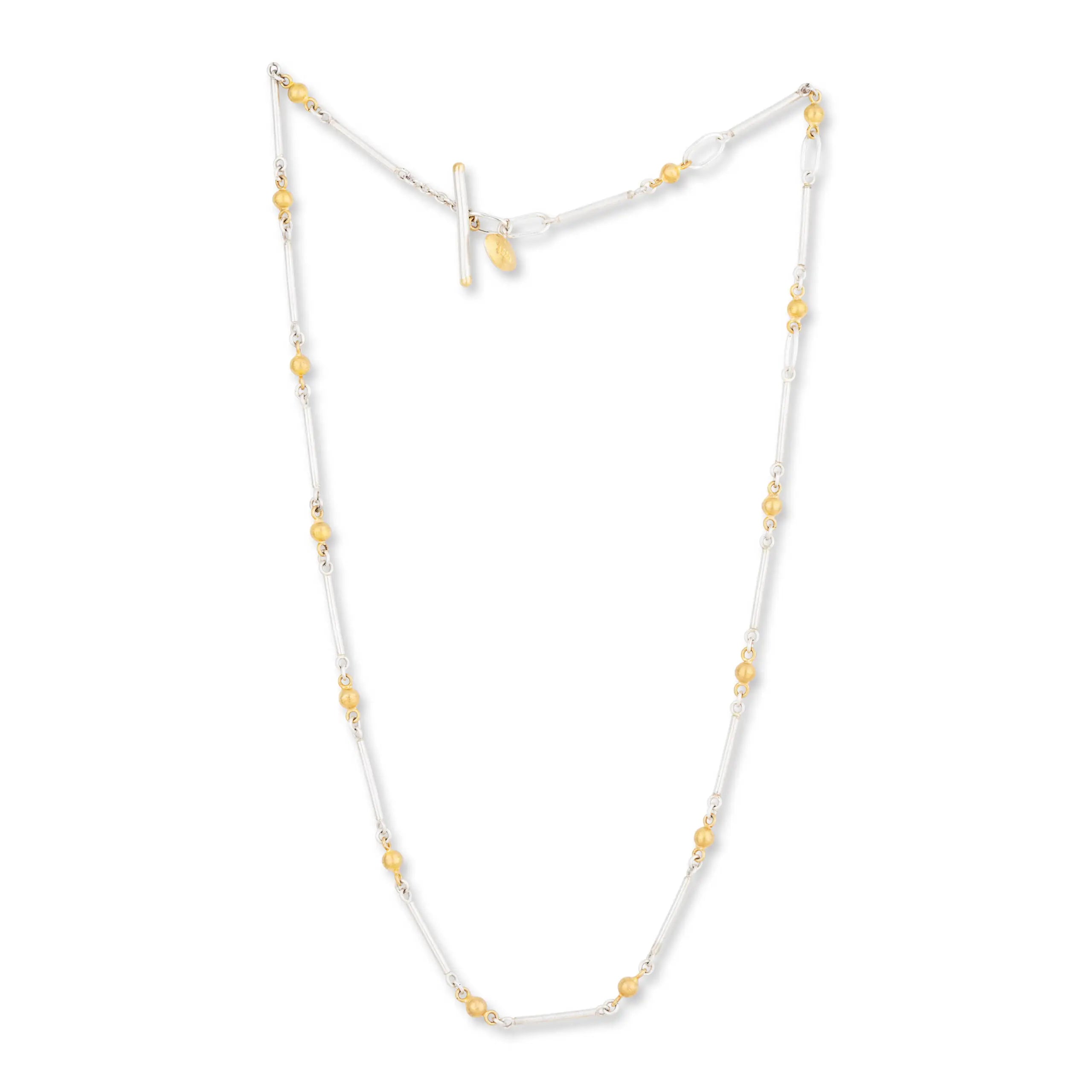 SS/24KY Lika Behar Twiga Ball Tube Chain Necklace