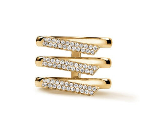 18KY INSIDE/OUT Diamond Trio Band