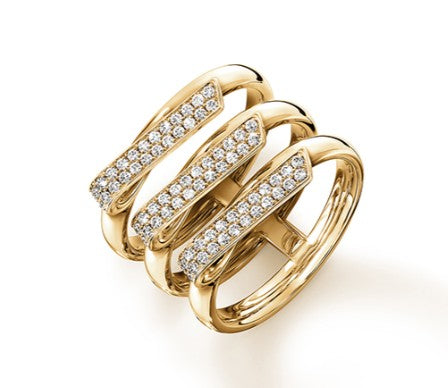 18KY INSIDE/OUT Diamond Trio Band