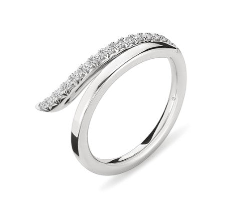 18KW VELA French Cut Pavé Diamond Ring