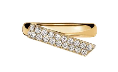 18KY INSIDE/OUT Diamond Flip Ring