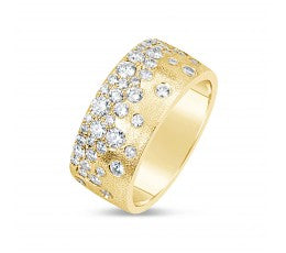 14KY Confetti Diamond Cigar Band