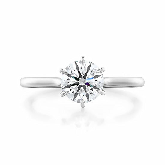 18KY "Camilla" Diamond Solitaire Ring